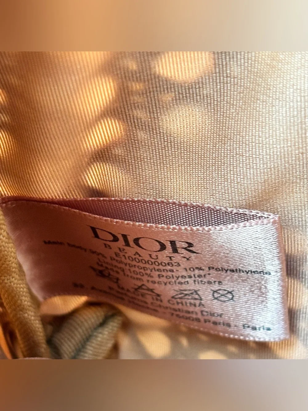 DIOR Beauty GWP Raffia Pouch 2026 Summer Rattan Cosmetic pouch beige New